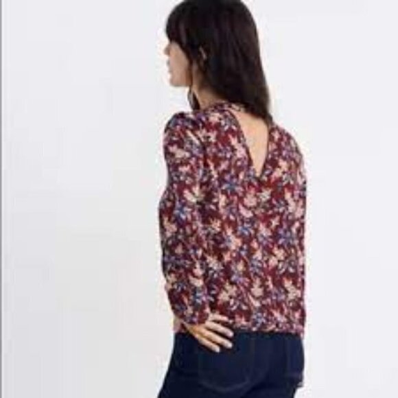 Madewell Bell-Sleeve Tie Top Blouse - Picture 4 of 16